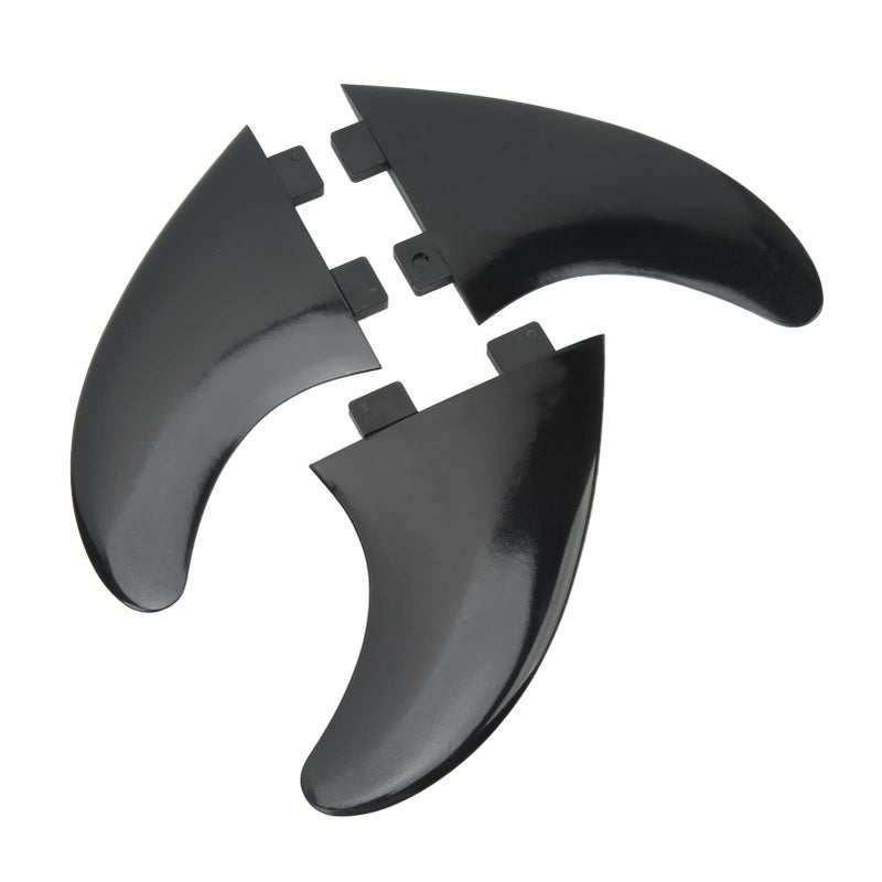 PVC Surfboard Fin Set 3 Piece Quick Release Replacement for Longboard Paddleboard - Image 2