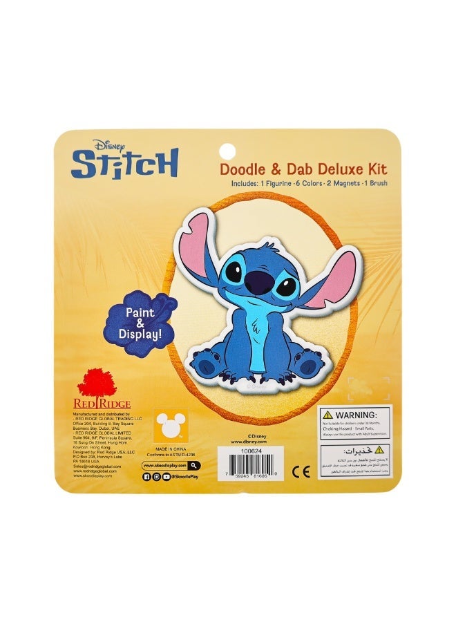 Disney Lilo & Stitch Paint Your Own Stitch Figurine Kit - Doodle & Dab Deluxe Craft Set with Paint, Brush & Magnets - Creative Activity for Kids 3+ - Image 3