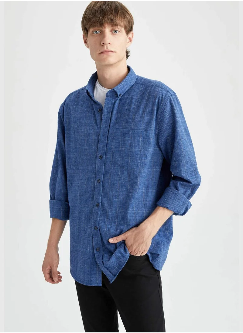 DeFacto Long Sleeve Buttoned Shirt