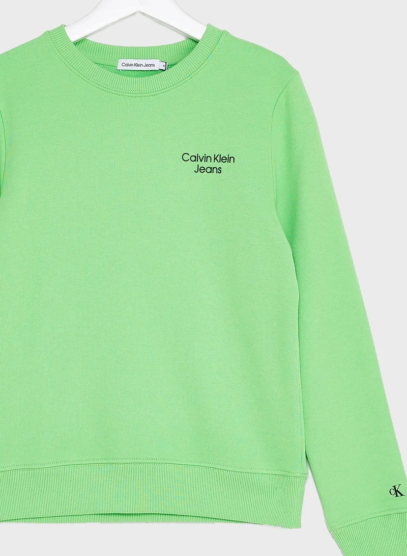 Calvin Klein Jeans Kids Logo Sweatshirt