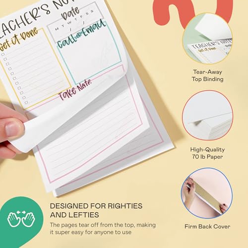 Tiny Expressions Teacher Notepad - Teacher To Do List Note Pad - Stationary Classroom Must Haves for Elementary and Middle School - Teacher Appreciation Gifts for Women - Image 5