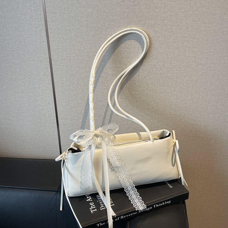 Bag Niche Design Underarm Bag 2025 Spring New Long Shoulder Strap Single Shoulder Commuter All-Match Ladies Lace Bag - Image 2