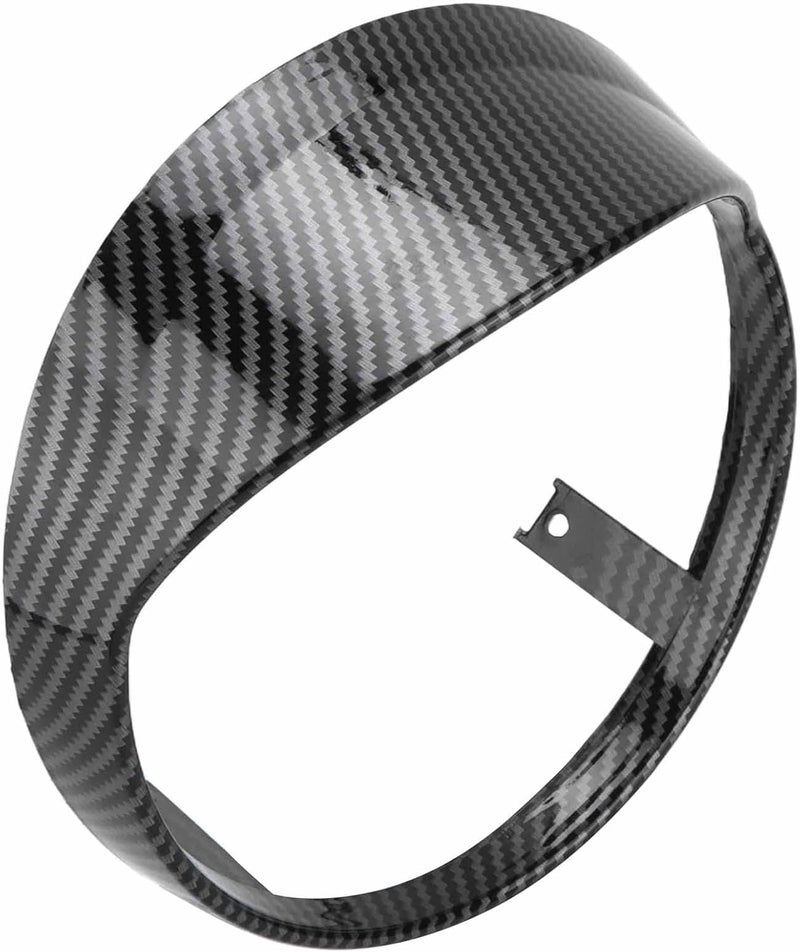 woobles Motorcycle Headlight Ring Visor ABS Motorcycle Headlight Cover Blocking Edge Replacement for Vespa GTS 250 300 2018\u20112021 Motorcycle Headlight Trim Head Lamp Protector(A(Carbon Pattern)) A(Carbon pattern) - Image 1