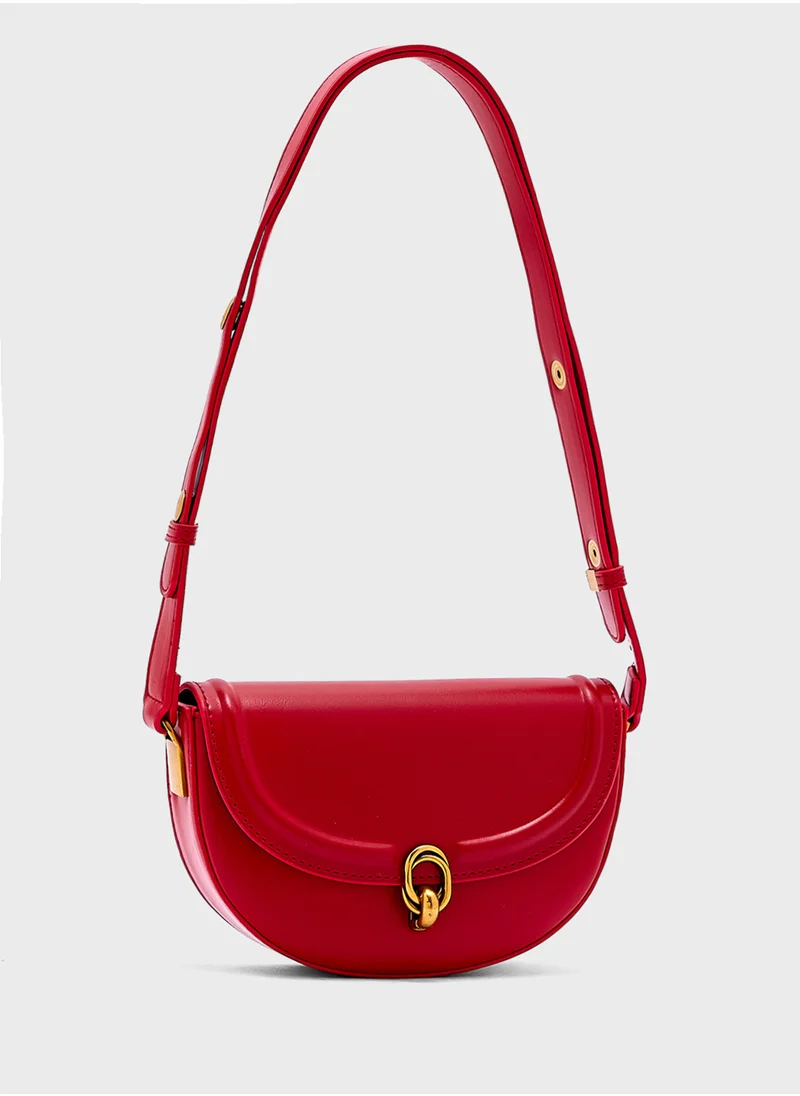 ELLA Metal Trim Detail Crossbody Bag
