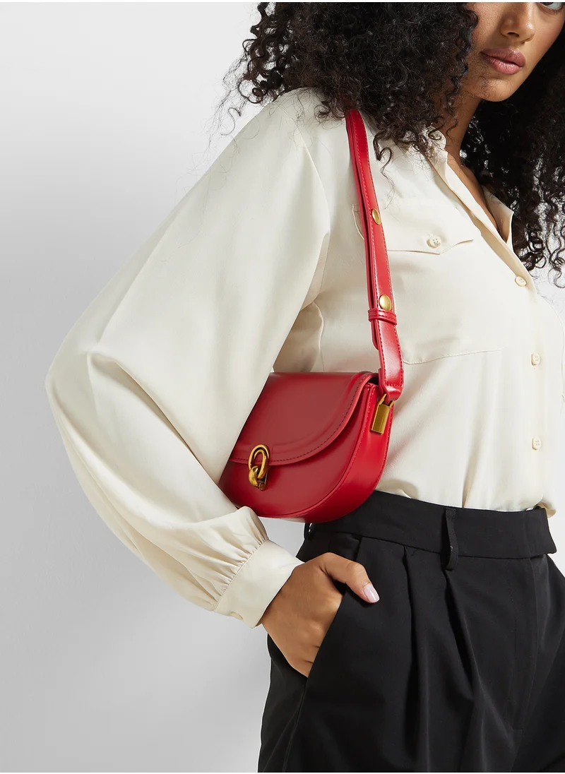 ELLA Metal Trim Detail Crossbody Bag