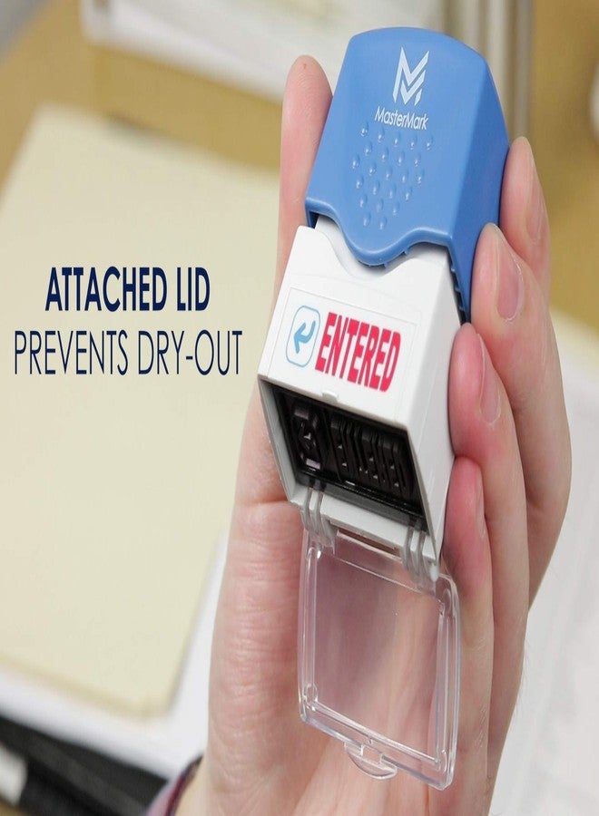 MasterMark Premium 2-Color Pre-Inked Office Stamp (Entered) - Image 4