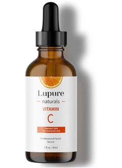 Lupure Vitamin C Serum For Face With Hyaluronic Acid & Vitamin E For Nutrition, Firming, And Hydrating For Face, Anti Ageing Skin Care Treatment. Suitable For Sensitive Skin  - Image 1