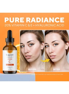 Lupure Vitamin C Serum For Face With Hyaluronic Acid & Vitamin E For Nutrition, Firming, And Hydrating For Face, Anti Ageing Skin Care Treatment. Suitable For Sensitive Skin  - Image 4