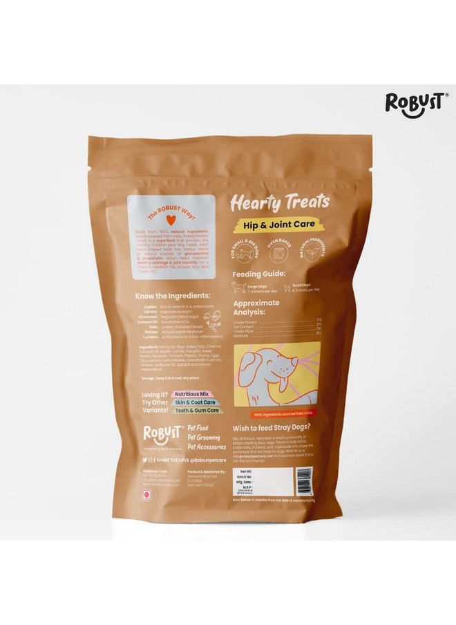 ROBUST Hearty Pet Treats (Hip & Joint Care) For Healthy Cartilage & Joint Mobility | Dog Treats For Training With Advanced Nutrition | Oven Baked Dog Biscuit For All Breeds & Life Stages | 500 Gm  - Image 2