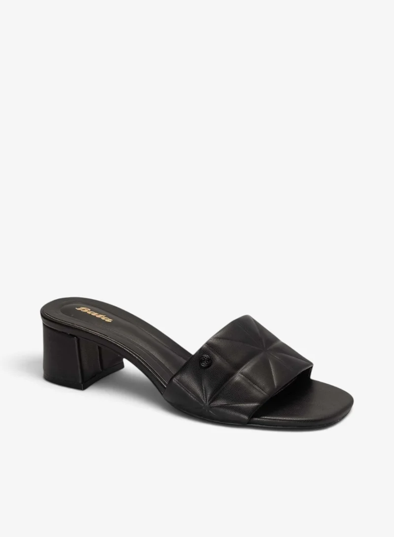Bata Block Heel Mule Sandals