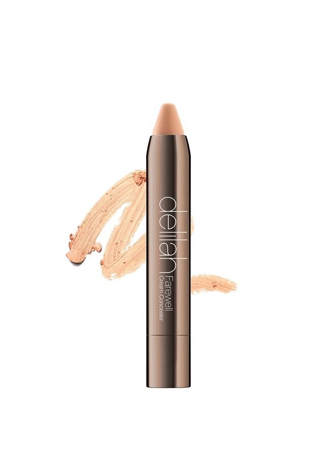 delilah Farewell Cream Concealer - Undetectable Coverage - Delivers Soft, Silky Smooth Skin - Targets Imperfections And Dark Spots - Natural Finish - Vegan Friendly - Paraben Free - Honey - 0.13 Oz - Image 1