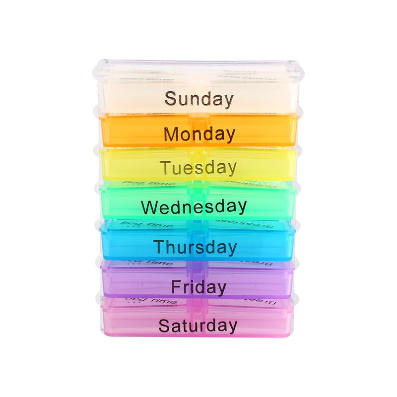 7 Days Weekly Dispenser Am Pm Storage Pill Box Container Tablet Sorter Medicine Case Organizer - Image 4