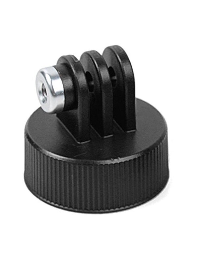 Generic - Universal Accessories For Sports Cameras J-type Adapter Base Adapter Long Screw Integrated Base Selfie Five-finger Ring-Color:gopr Bottle Cap Black - Image 1
