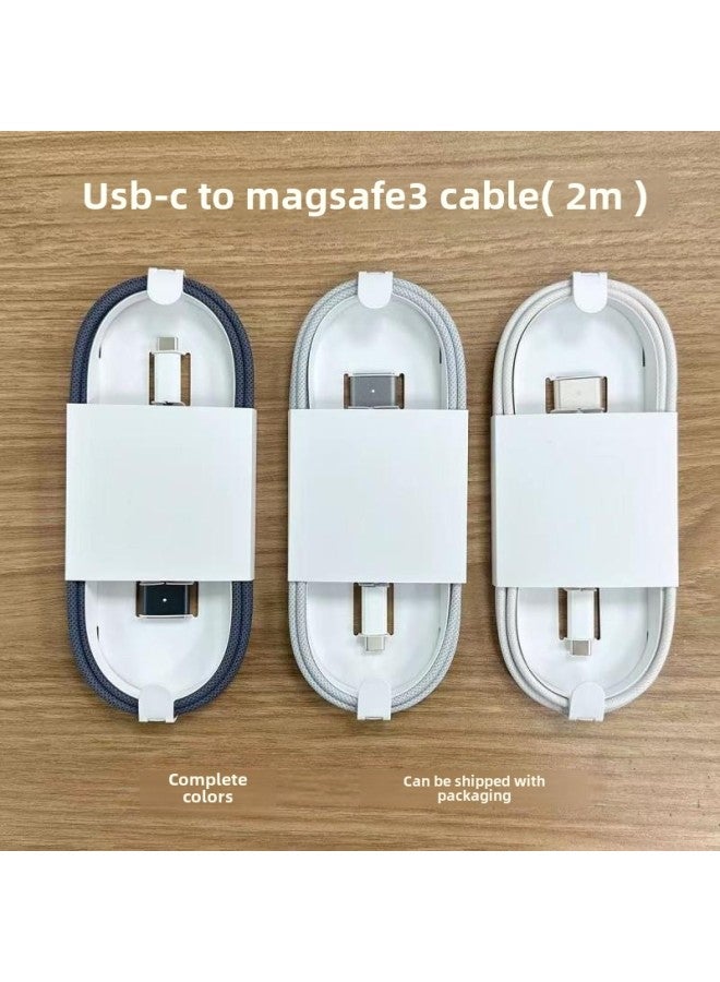 Type-C To Magsafe3 Generation Magnetic Attraction Cable For Apple Notebook 140W Fast Charging Cable Mac Power Cord-Color:Midnight Blue - Image 2