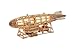 Wood Trick Luminous Zeppelin Dirigible LED 3D Wooden Puzzles for Adults to Build Moving Propellers Tail Includes Wall Mount Stand Engineering DIY Project Mechanical 3D Puzzle Model Kits - Image 2