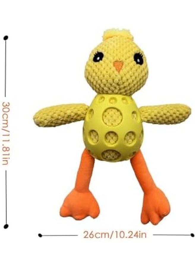 Plush Chick Squeaky Toy For Medium Large Dogs Interactive Chew Teething Playtime Supplies - Image 3