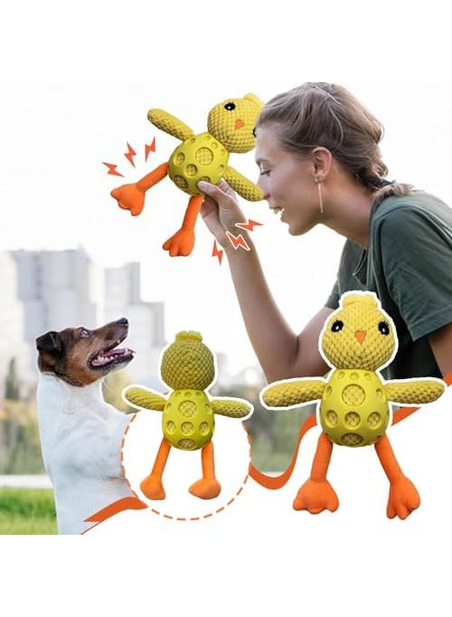 Plush Chick Squeaky Toy For Medium Large Dogs Interactive Chew Teething Playtime Supplies - Image 5