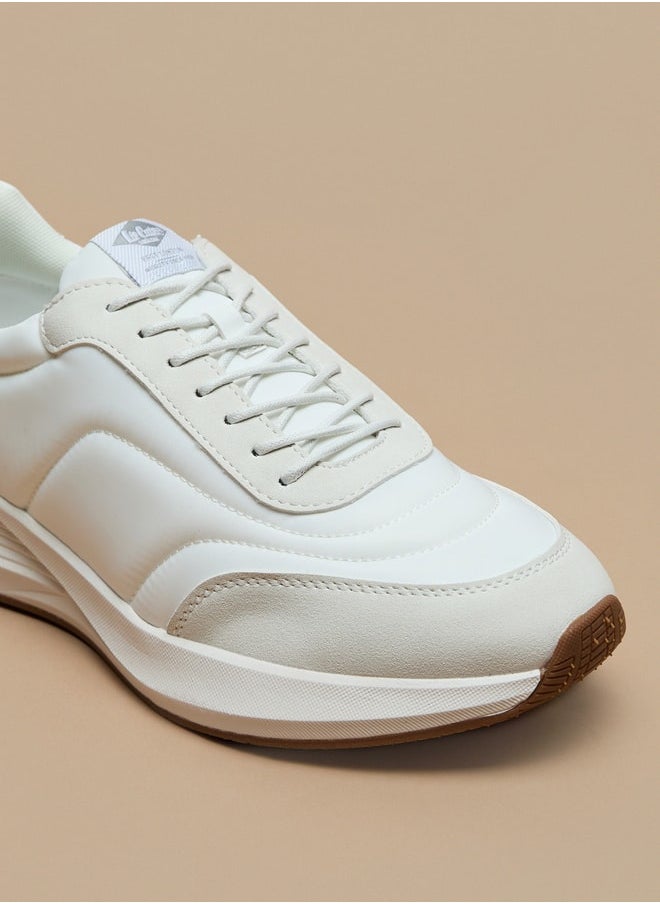 Lee Cooper Men's Panelled Sneakers with Lace-Up Closure  - Image 5