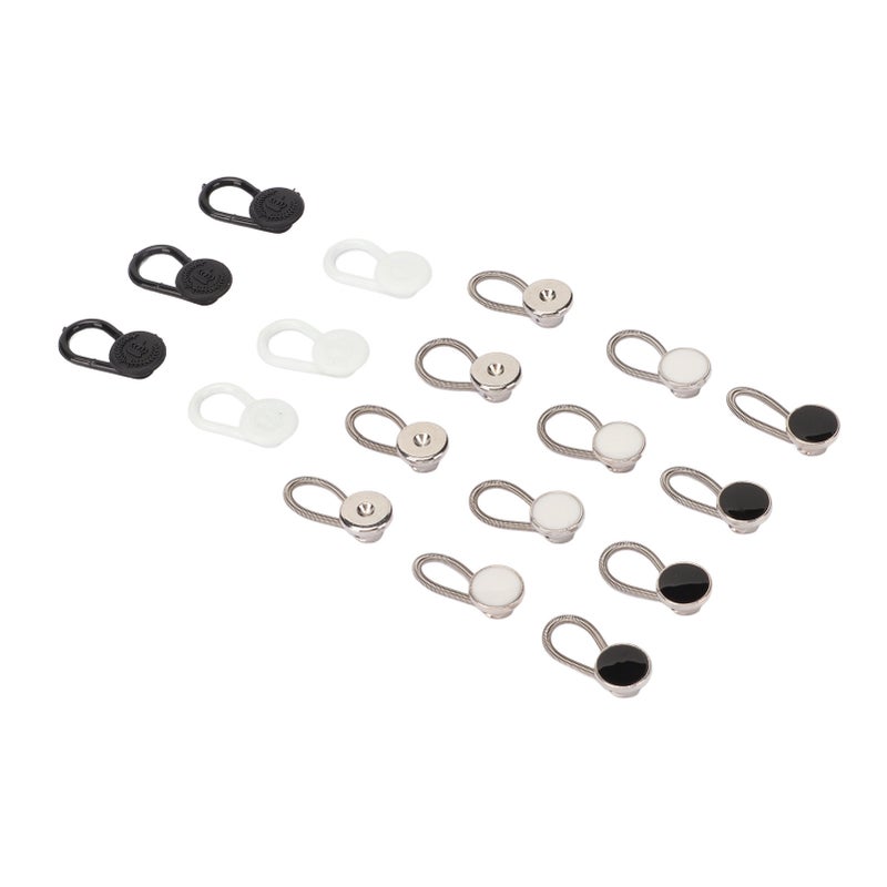 18PCS Collar Extender Multifunctional Adjustable Elastic Neck Button Extender for Mens Shirt Pants Dress - Image 2