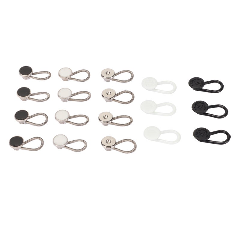 18PCS Collar Extender Multifunctional Adjustable Elastic Neck Button Extender for Mens Shirt Pants Dress - Image 5