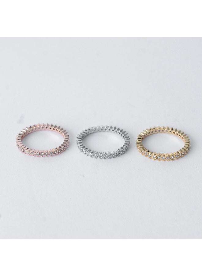 اخر العنقود 3 خواتم زيركون مقاس 19 - Image 2