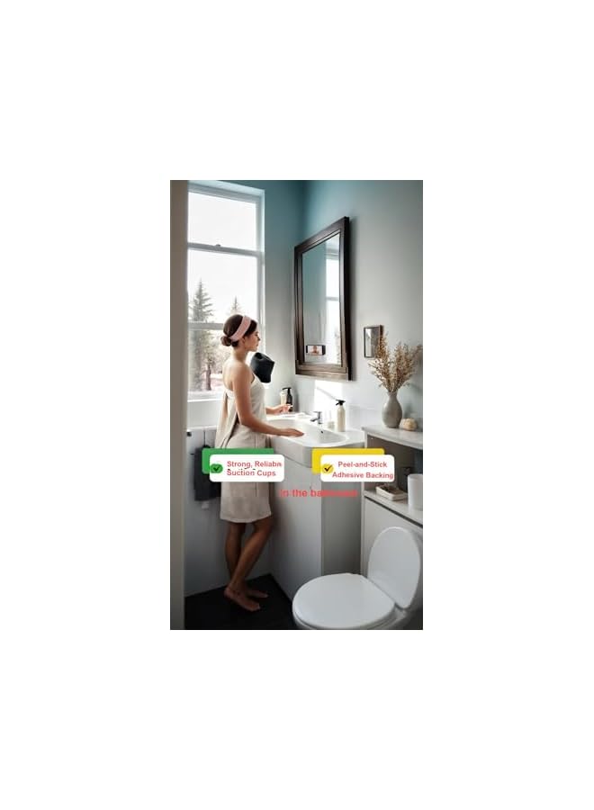 green tiger 3PCS Silicone Suction Cup Phone Holder, Adhesive Shower Mount, Wall Stickers, Compatible with Multiple Phones, Green, Blue, Black - Secure Grip Anywhere - Image 2