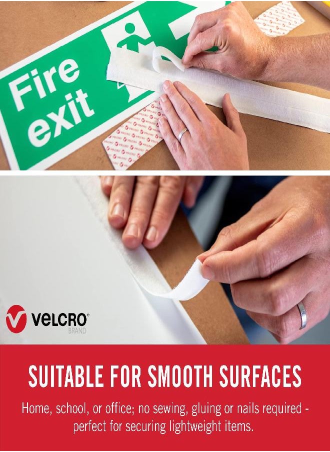 VELCRO Brand VELCRO Brand 6 Ft x 3/4 in | Sticky Back Tape Roll with Adhesive | Cut Strips to Length | Hook and Loop Fasteners | Perfect for Home, Office or Classroom, Black, 90975W  - Image 3