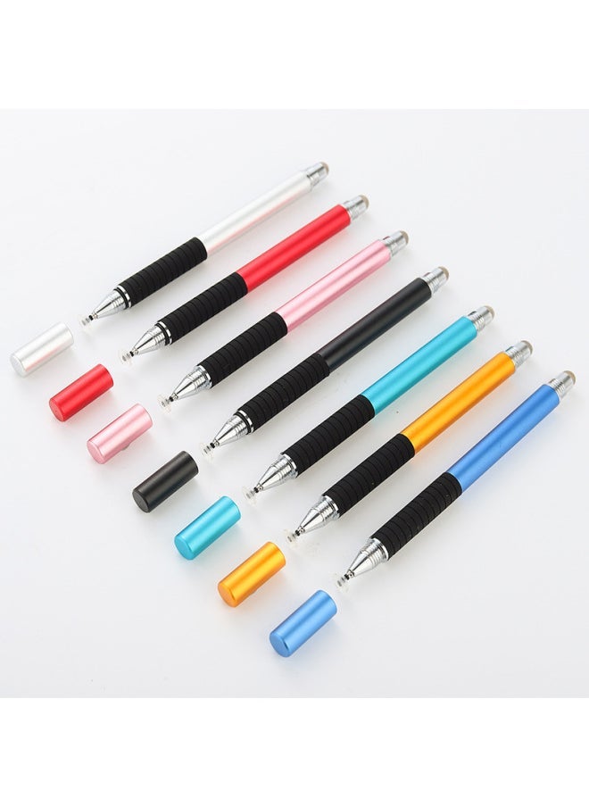 Capacitive Pen Handwriting Touch Pen Disc Pen Available Mobile Phone Tablet Painting Brush Replaceable Cloth Head Touch Pen-Color:Wine Red  - Image 5