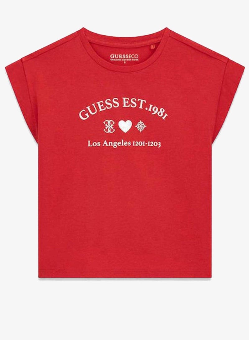 GUESS Youth Graphic Crew Neck T-Shirt - Image 2