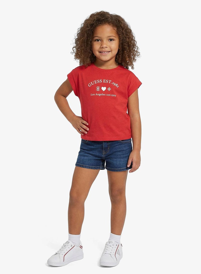 GUESS Youth Graphic Crew Neck T-Shirt - Image 1