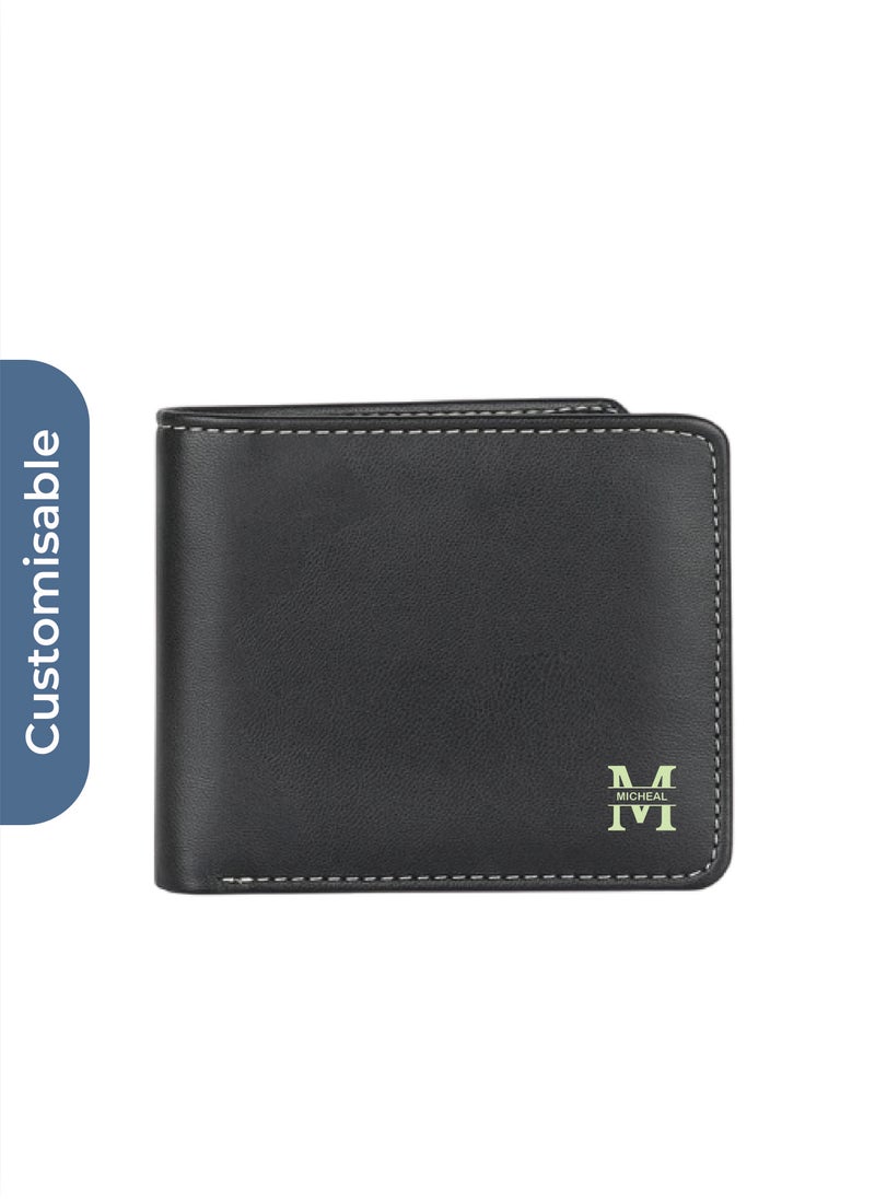 Eco-neutral Personalised FISS - eco-neutral® Cactus Leather Men's Wallet with Coin Pocket  - Image 1