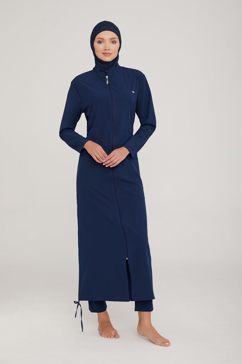 Remsa Mayo Remsa Swimsuit Long Full Length Fully Covered Hijab Swimsuit Winta 4065 Dark Navy Blue Remsa Swimsuit  - Image 3