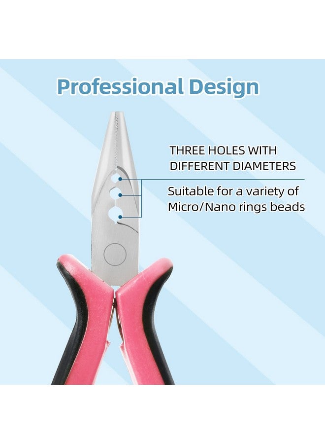 Neitsi 3 Holes Mini Plier For Micro Nano Ring Hair Extensions Opener And Removal Tool - Image 2