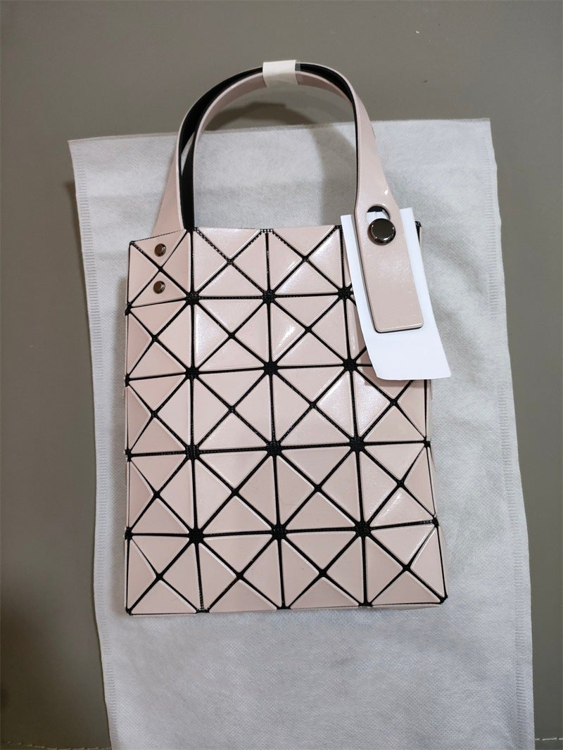 4 × 5 Grid Small Square Box New Diamond Geometric Shoulder Bag Casual Fashion Handbag Bright Face Tote Women'S Bag - Image 2
