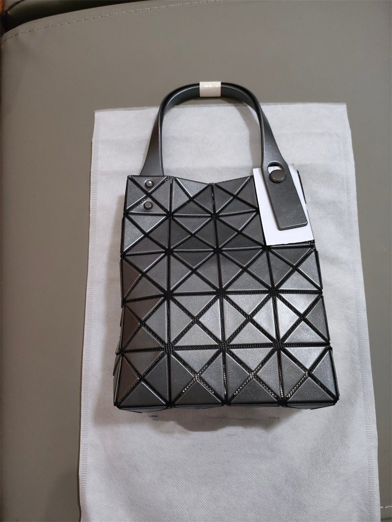 4 × 5 Grid Small Square Box New Diamond Geometric Shoulder Bag Casual Fashion Handbag Bright Face Tote Women'S Bag - Image 3