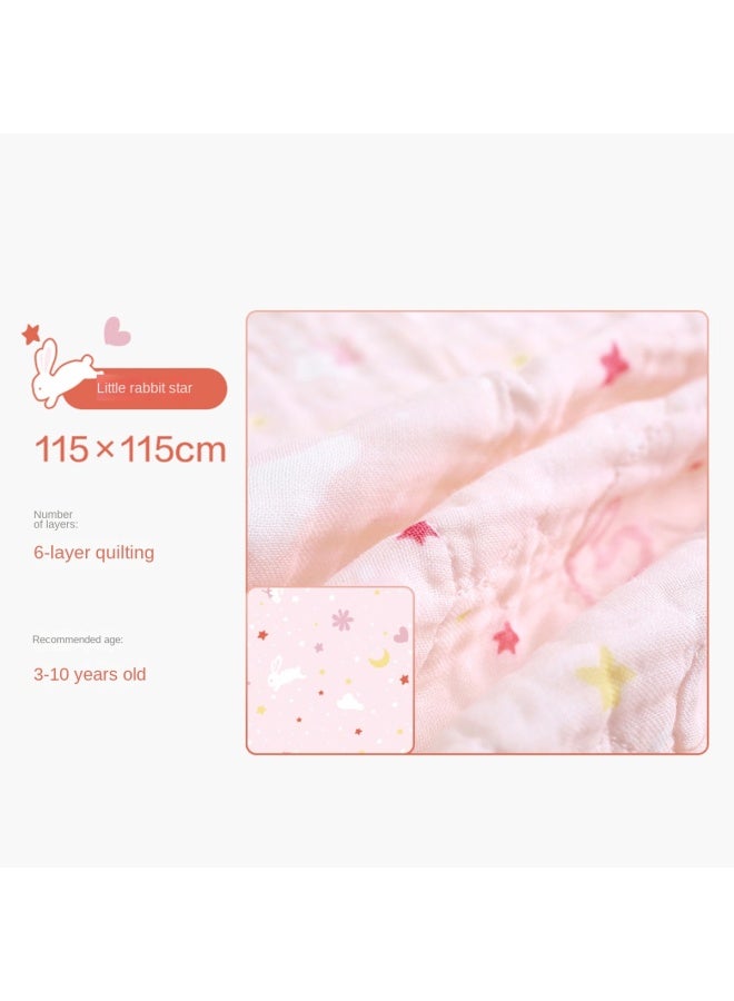 القطن الخالص 【ماص للماء وسريع الجفاف】 منشفة استحمام قطنية ناعمة ولطيفة على البشرة من الشاش المغسول للأطفال، منشفة استحمام كبيرة لحديثي الولادة - Image 3