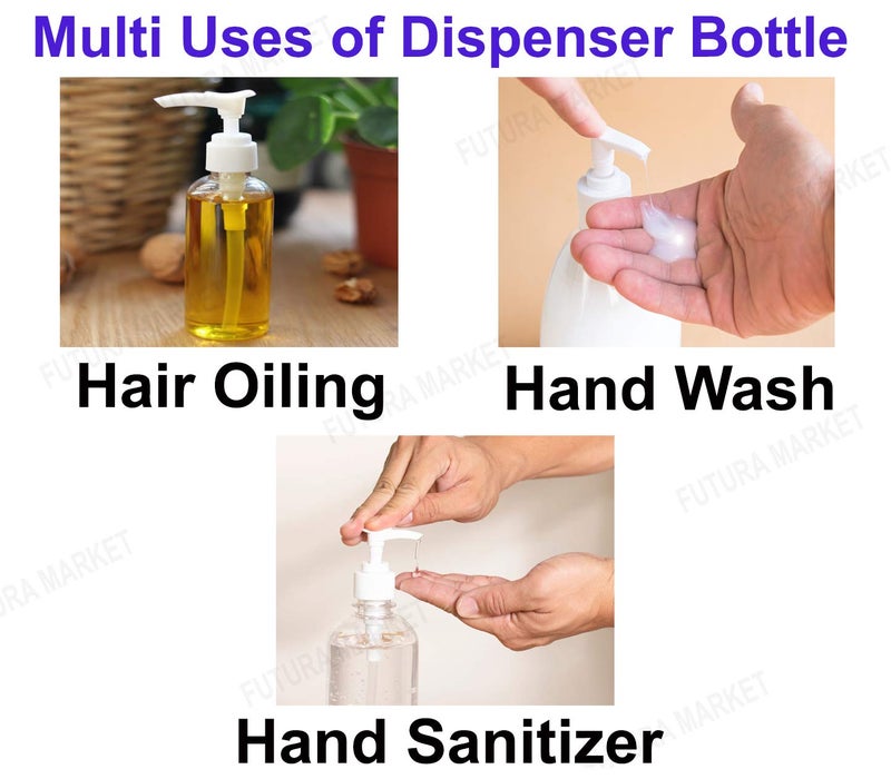 FUTURA MARKET Empty Plastic SanitizerLotionShampooCreamLiquid Dispenser Pump Bottle Pack of 2 500Ml Each - Image 5