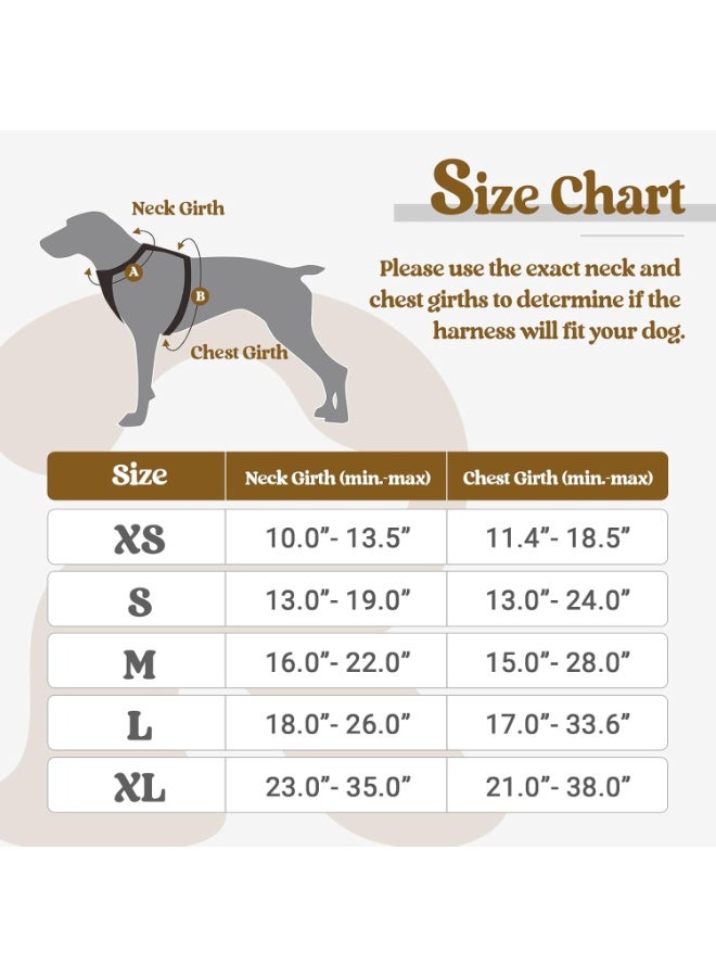 Dog Harness, No-Pull Pet Harness with 2 Leash Clips, Adjustable Soft Padded Dog Vest, Reflective No-Choke Pet Oxford Vest with Easy Control Handle for Large Dogs, Black, XL - Image 4