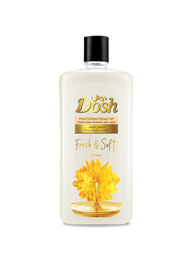 Dosh Fresh Scented Shower Gel Deep Moisturizing 600ml 