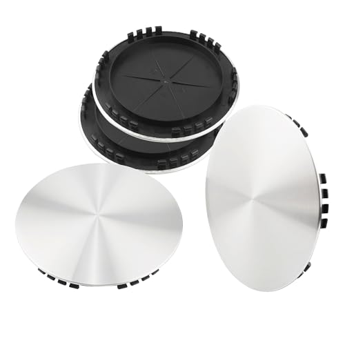 DewFlew 4Pcs Wheel Center Cap for 2002-2006Escalade Wheel Rim 199mm(7.83in) Silver Hub Cap Wheel Cover, Replacement 15650047 15650049 - Image 2