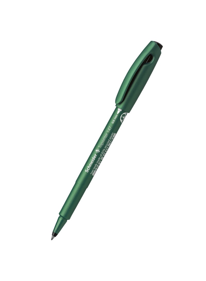 Schneider قلم توبرايتر 147 ذو رأس ألياف 10 قطع حبر أسود - Image 4