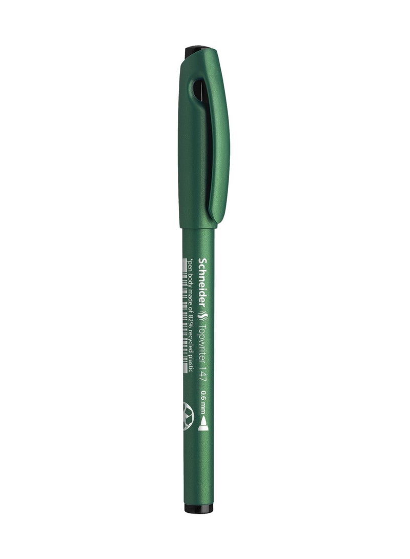Schneider قلم توبرايتر 147 ذو رأس ألياف 10 قطع حبر أسود - Image 3