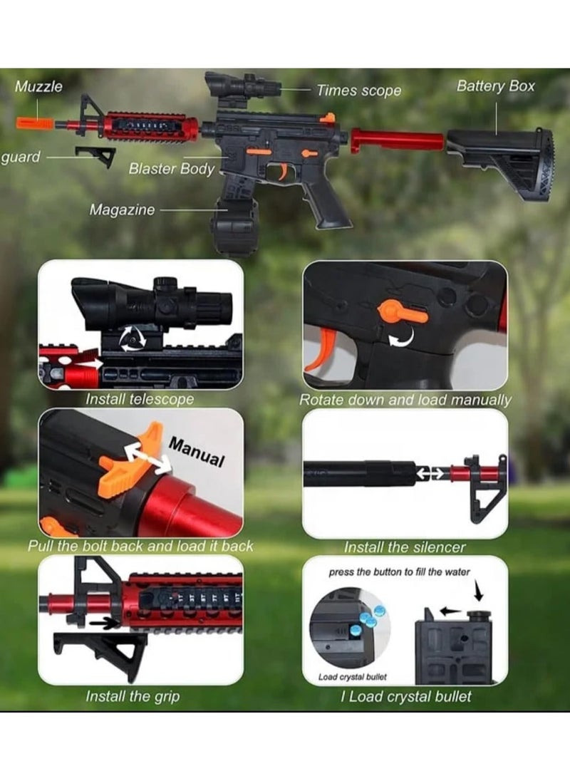 Moonmen Gel Blaster Toy, Blasters & Foam Play is a Toy to Exercise Children's Physical Coordination, Fun Outdoor Activity, Suitable for Teens, Teens, Adults, 12 Years Old and Above  - Image 4