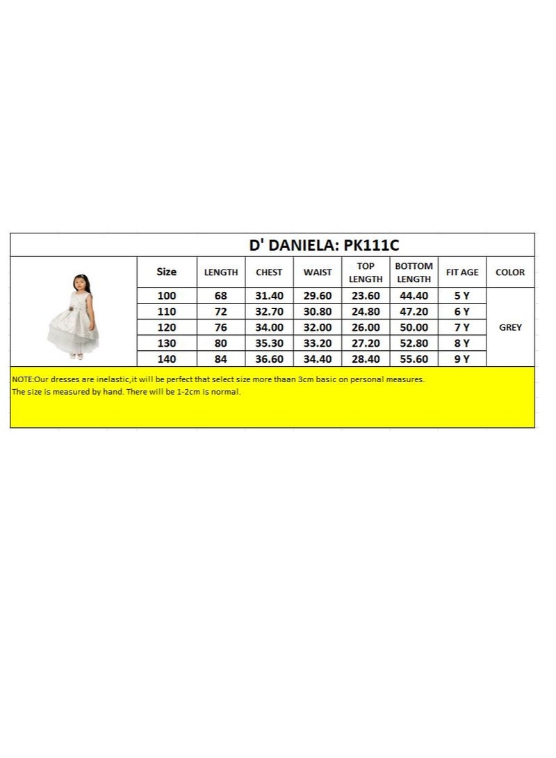 دىدانيالا فستان سهرة تول مزين بالزهور - Image 4