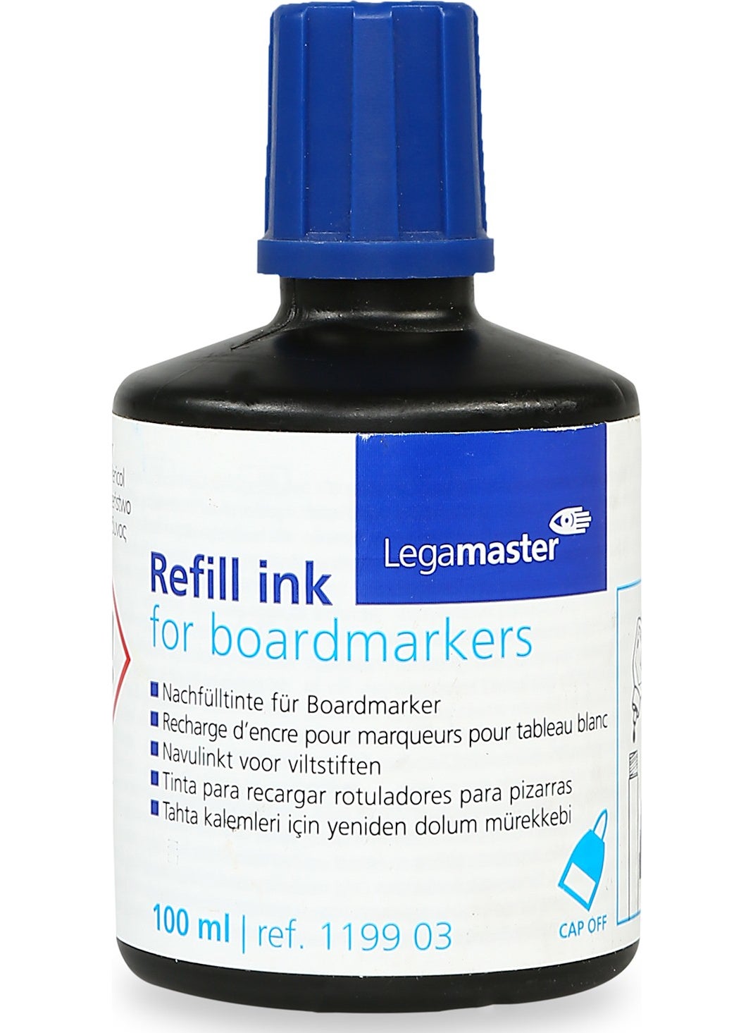 Legamaster Whiteboard Marker Refill Ink 100 ml Blue  - Image 1