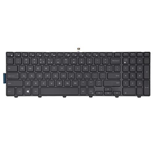 SUNMALL Laptop Replacement Keyboard with Frame Compatible with 15 3000 5000 3541 3542 3543 3551 3552 3558 3593 3567 5542 5545 5547 5755 5551 5558 5552 5758 5759 5559 Laptop NO Backlight - Image 2