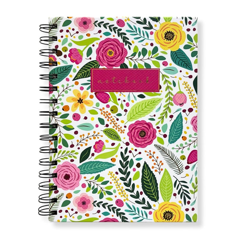 Articious دفتر ملاحظات مزخرف على شكل حلزوني | حجم A5 21x17 سم | 190 صفحة مسطرة | ورق سميك 80 جرام | دفتر جميل للكتابة، المدرسة، المكتب والهدايا - Image 5