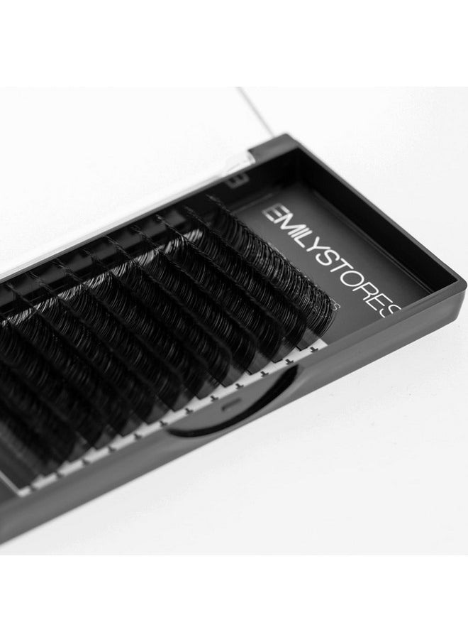 EMILYSTORES - Eyelash Extensions 0.07Mm Thickness D Curl Length 17Mm Single Size Rapid Volume Eyelash For Lash Extensions, Easy Fan Blooming Flower Lashes, Self Fanning Lashes, (0.07,D,17Mm) - Image 1