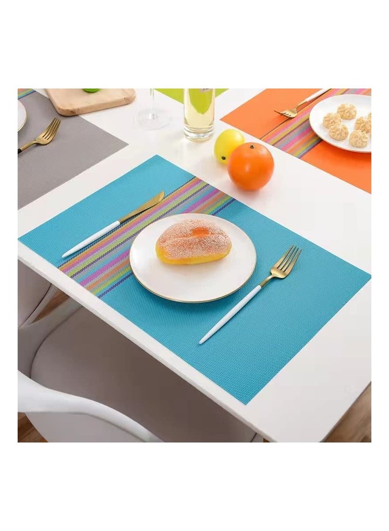 GGEROU Placemats for Dining Table Set of 4 Waterproof Wipeable Washable Kitchen Table Mats 30*45cm  - Image 5