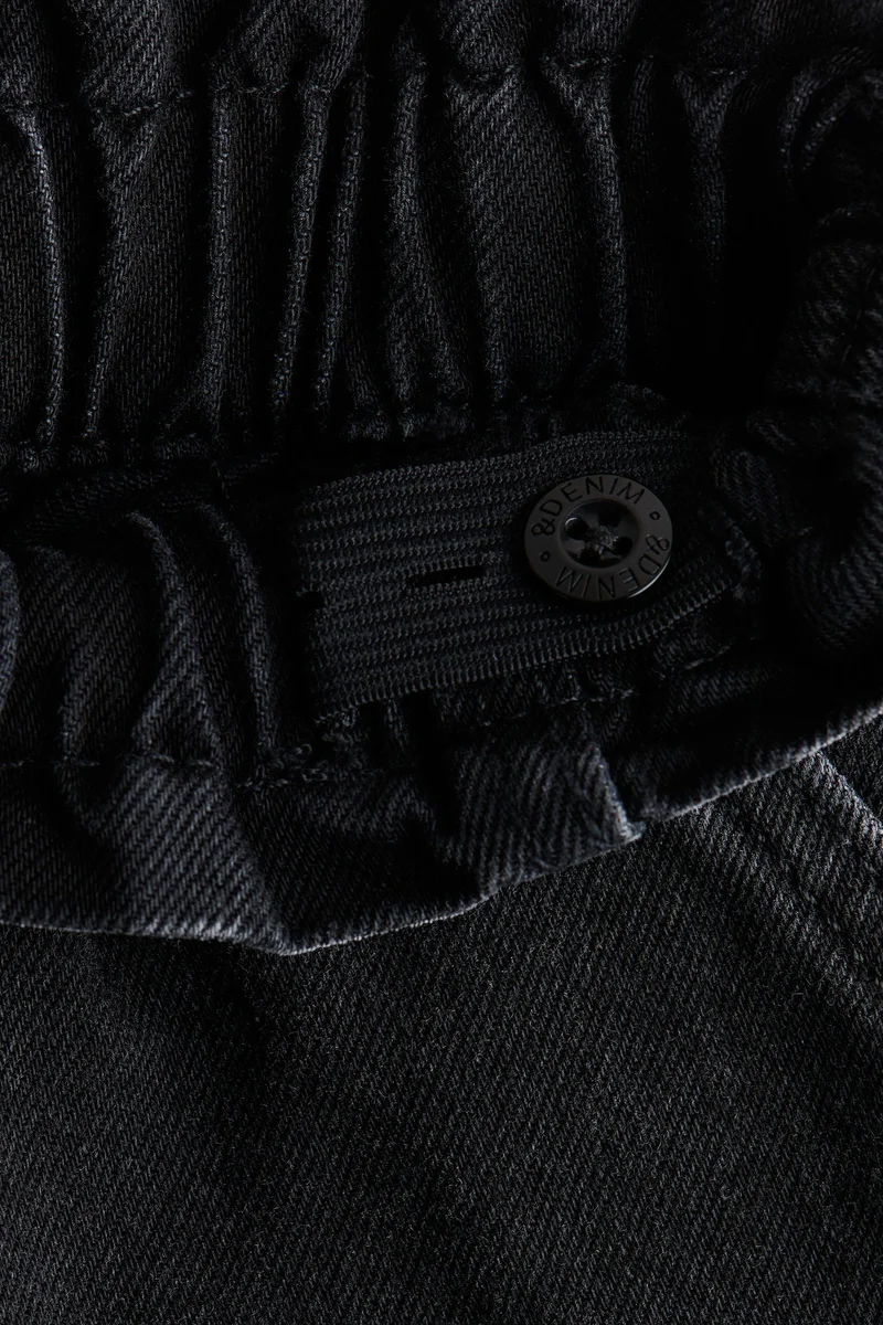 H&M Wide leg paper bag jeans